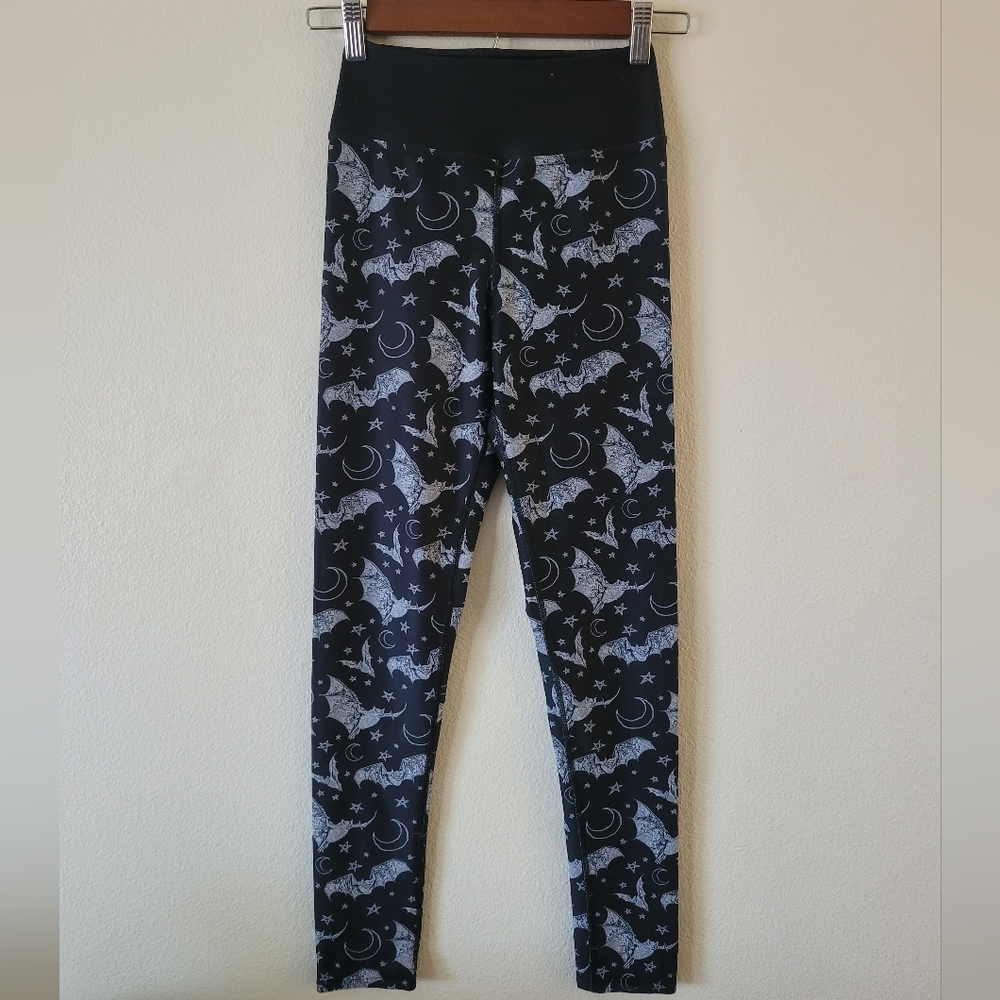 Black Widow Yoga Goth Bat leggings